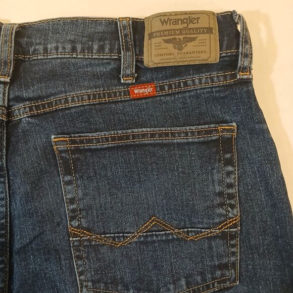 Wrangler Five Star Premium Men's Jeans 36x32 Straight Fit 100% Cotton - Picture 4 of 12